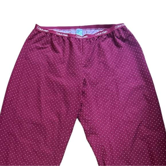 🌈Beautiful Calvin Klein burgundy red pyjama size L - Picture 11 of 13